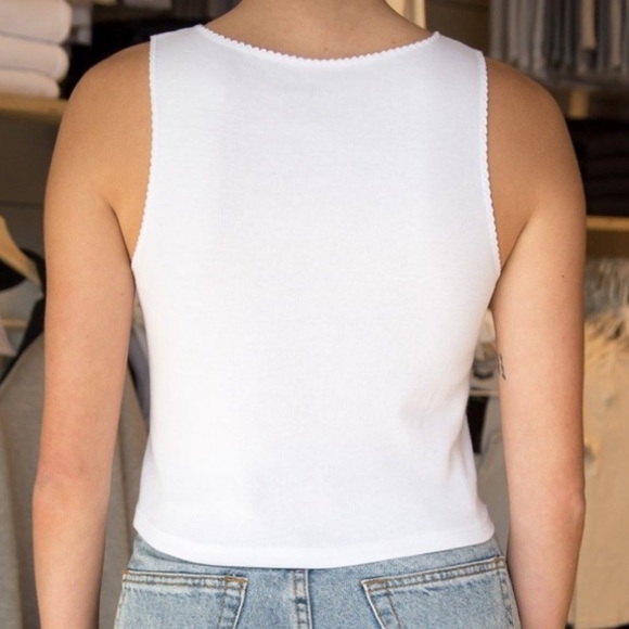 Brandy Melville Vicki Tank | White | One Size (Fits XS) | NWOT - Picture 11 of 12